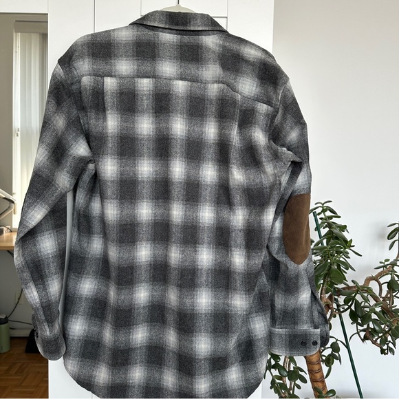 Pendleton Men’s Elbow Patch Trail Shirt 100% Wool, NWOT - Picture 2 of 7